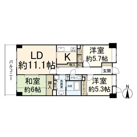 ライフフィールドハイム高槻 壱番館 間取図(平面図) ライフフィールドハイム高槻 壱番館 間取図(平面図)