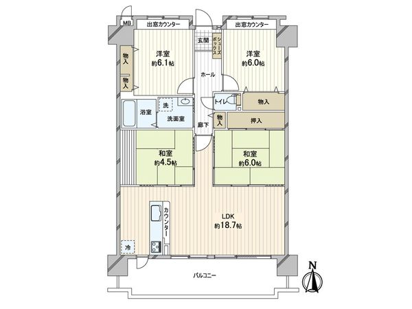 メイツ高槻 間取図(平面図) メイツ高槻 間取図(平面図)