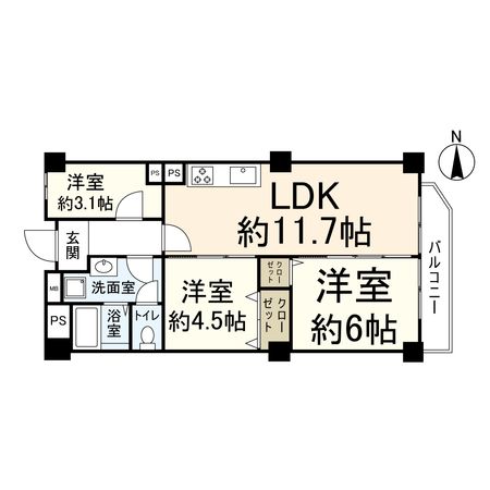 高槻グランドハイツ 間取図(平面図) 高槻グランドハイツ 間取図(平面図)