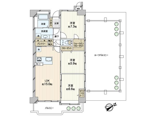 エンゼルハイムリバーサイド高槻 間取図(平面図) エンゼルハイムリバーサイド高槻 間取図(平面図)