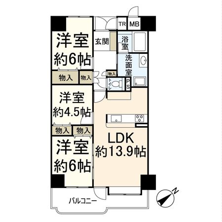 エンゼルハイムリバーサイド高槻 間取図(平面図) エンゼルハイムリバーサイド高槻 間取図(平面図)