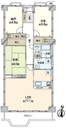 藤和コアティ高槻ハイタウン コアD 間取図(平面図) 藤和コアティ高槻ハイタウン コアD 間取図(平面図)