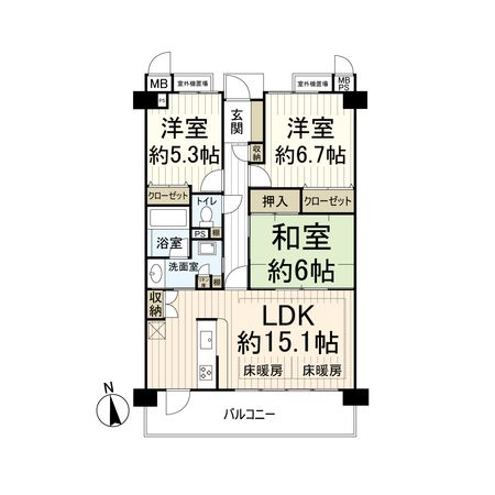 高槻日吉台アーバンコンフォート 間取図(平面図) 高槻日吉台アーバンコンフォート 間取図(平面図)