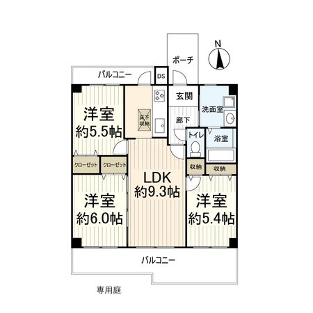 マイシティ高槻 間取図(平面図) マイシティ高槻 間取図(平面図)