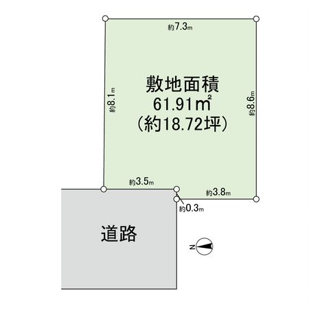 沢良宜西四丁目 土地 区画図 沢良宜西四丁目 土地 区画図