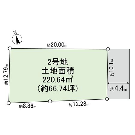 北春日丘二丁目(2号地) 区画図 北春日丘二丁目(2号地) 区画図