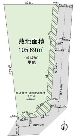 上穂積二丁目 土地 区画図 上穂積二丁目 土地 区画図