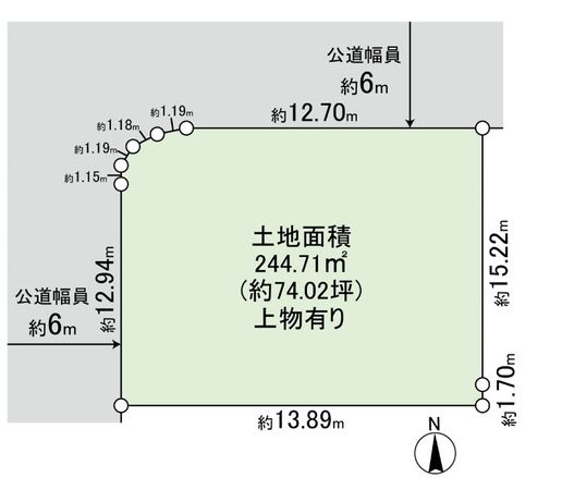 山手台五丁目 土地 区画図 山手台五丁目 土地 区画図