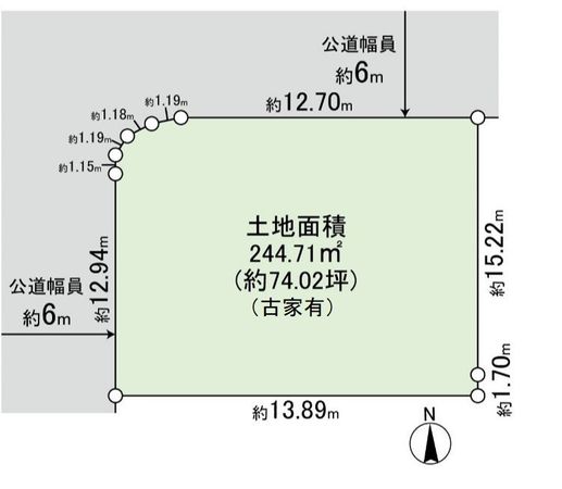 山手台五丁目 土地 区画図 山手台五丁目 土地 区画図