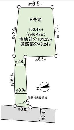 東太田二丁目(B号地)土地 区画図 区画図