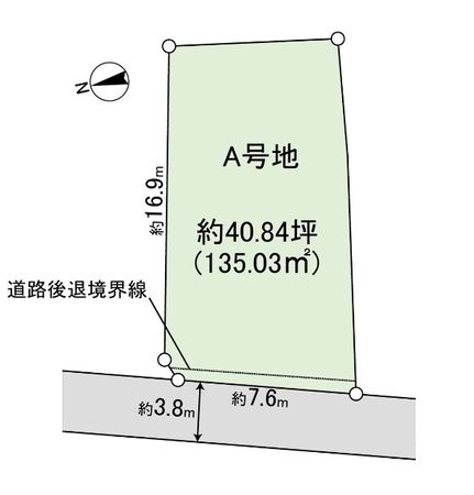 東太田二丁目(A号地)土地 区画図 区画図