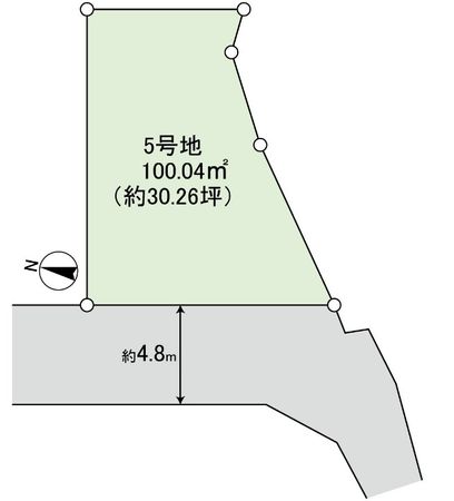 郡山二丁目5号地 土地 区画図 郡山二丁目5号地 土地 区画図