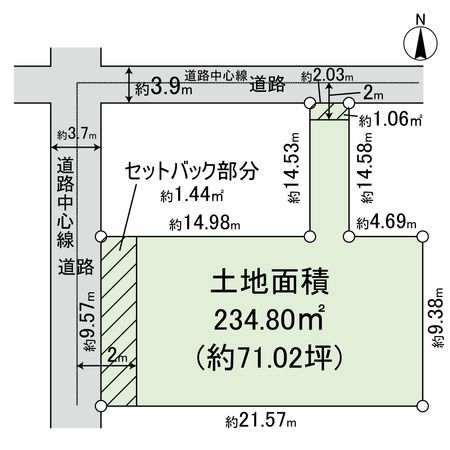稲葉町 土地 区画図
