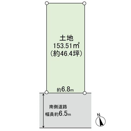 北春日丘一丁目 土地 区画図