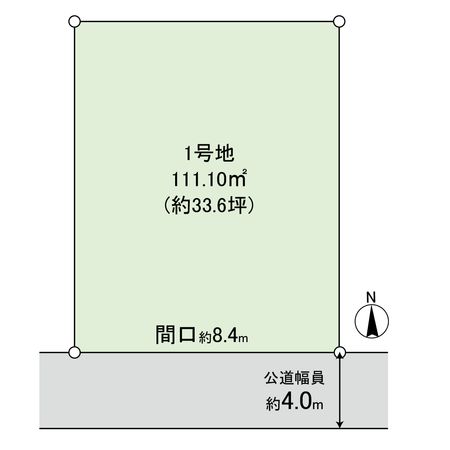五十鈴町1号地 土地 区画図