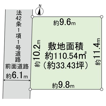 上穂積二丁目 土地 区画図