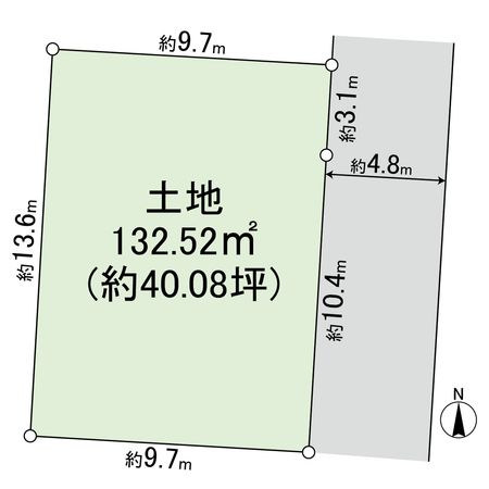 園田町 土地 区画図
