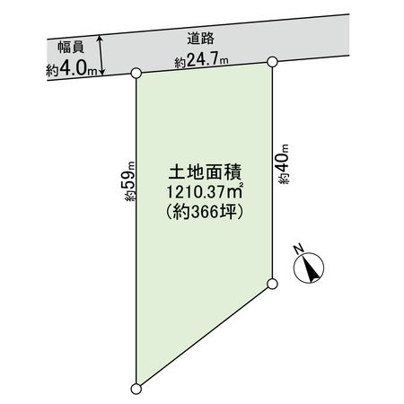 北春日丘三丁目 土地 区画図