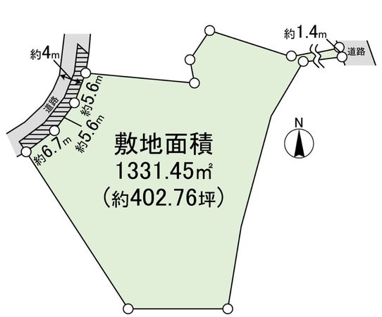 南春日丘三丁目 土地 区画図