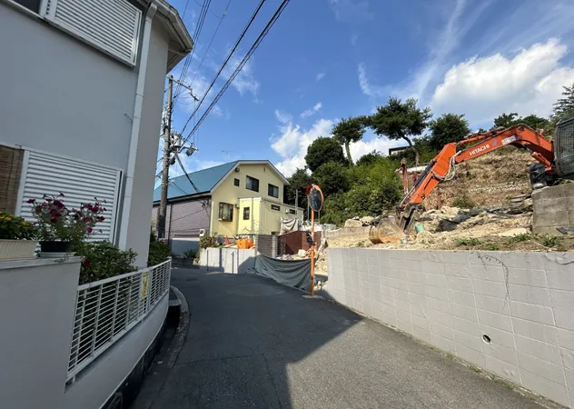2024年8月撮影閑静な住宅街です。更地渡し