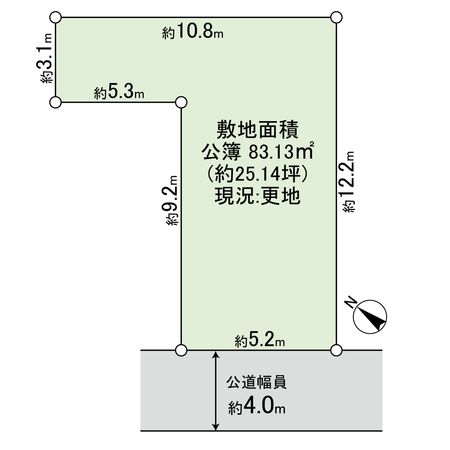 庄一丁目 土地 区画図 庄一丁目 土地 区画図