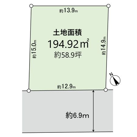 北春日丘一丁目 土地 区画図 北春日丘一丁目 土地 区画図
