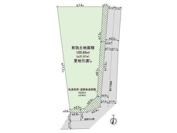 上穂積二丁目 土地 区画図 上穂積二丁目 土地 区画図