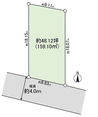 北春日丘二丁目 土地 区画図 北春日丘二丁目 土地 区画図