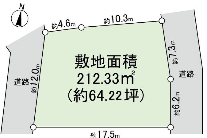 北春日丘二丁目 土地 区画図 北春日丘二丁目 土地 区画図