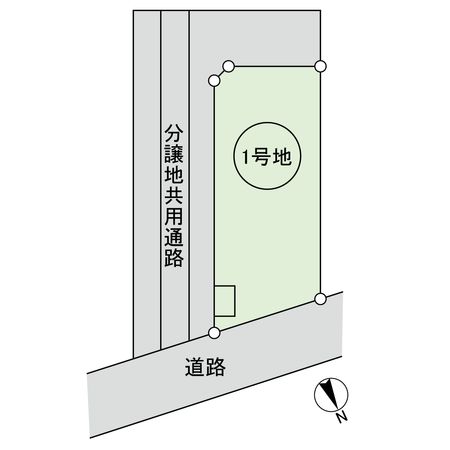 南春日丘三丁目(1号地) 土地 区画図