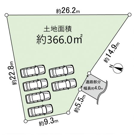 南春日丘二丁目 土地 区画図