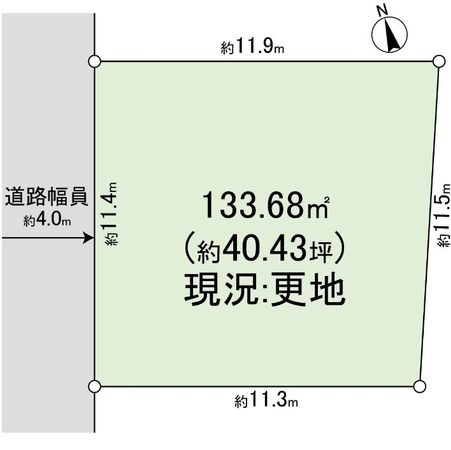 橋の内一丁目 土地 区画図