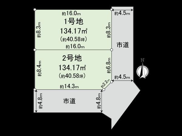 桑田町(1号地) 区画図 桑田町(1号地) 区画図