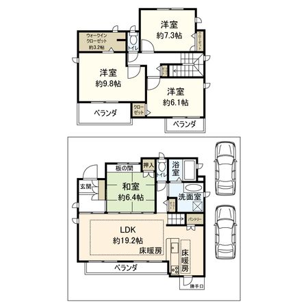 彩都あさぎ五丁目 戸建 間取図(平面図) 彩都あさぎ五丁目 戸建 間取図(平面図)