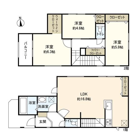 耳原一丁目 新築戸建 間取図(平面図)