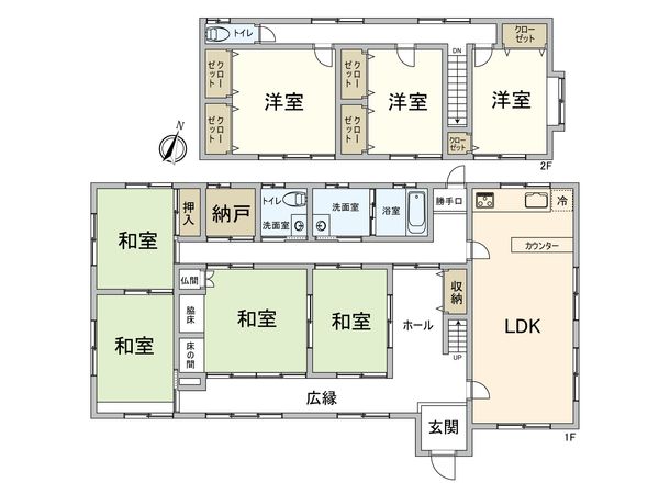 大字生保 戸建 間取図(平面図) 大字生保 戸建 間取図(平面図)