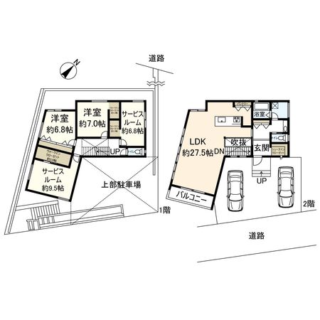 北春日丘四丁目 戸建 間取図(平面図) 北春日丘四丁目 戸建 間取図(平面図)