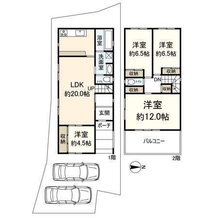 豊川二丁目 戸建 間取図(平面図) 豊川二丁目 戸建 間取図(平面図)