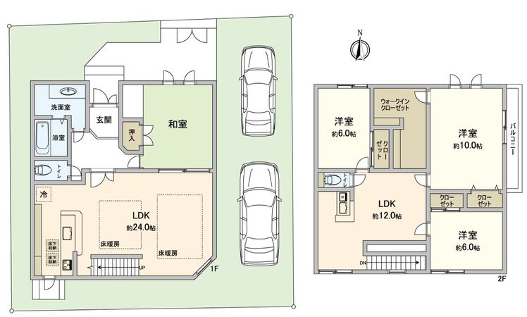 白川二丁目 戸建 間取図(平面図) 白川二丁目 戸建 間取図(平面図)