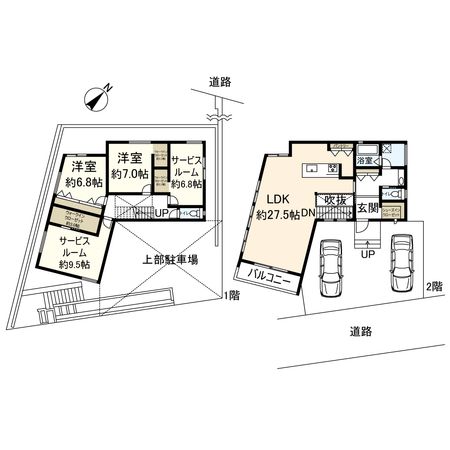 北春日丘四丁目 新築戸建 間取図(平面図)