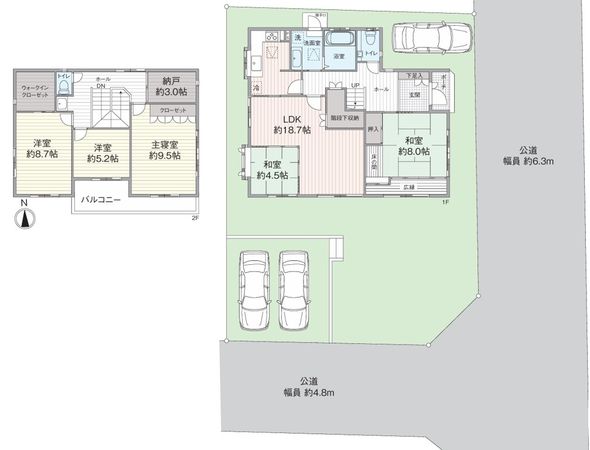 大字桑原 戸建 間取図(平面図)