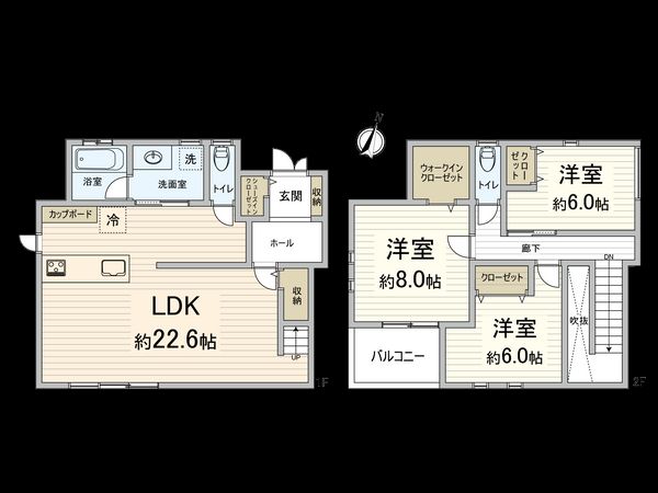 南春日丘七丁目 戸建 間取図(平面図) 南春日丘七丁目 戸建 間取図(平面図)