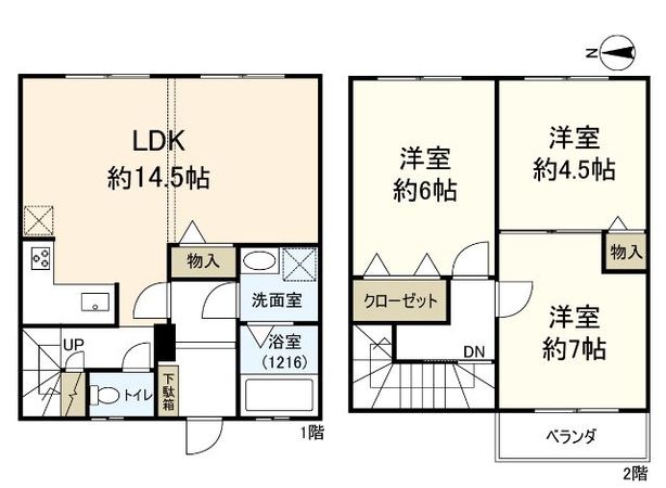 春日四丁目 戸建 間取図(平面図) 間取図(平面図)
