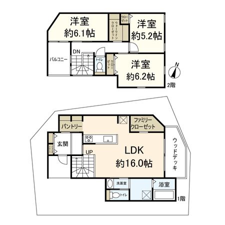西河原北町 新築戸建 間取図(平面図)