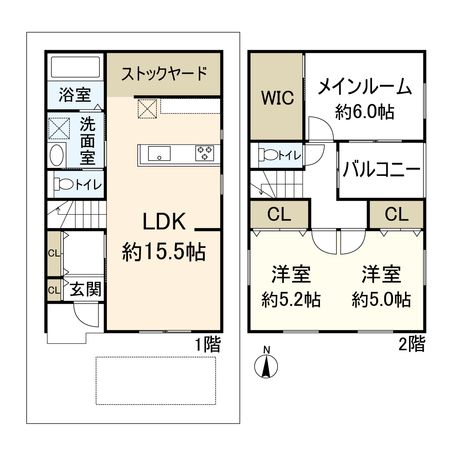 耳原一丁目 新築戸建 間取図(平面図)
