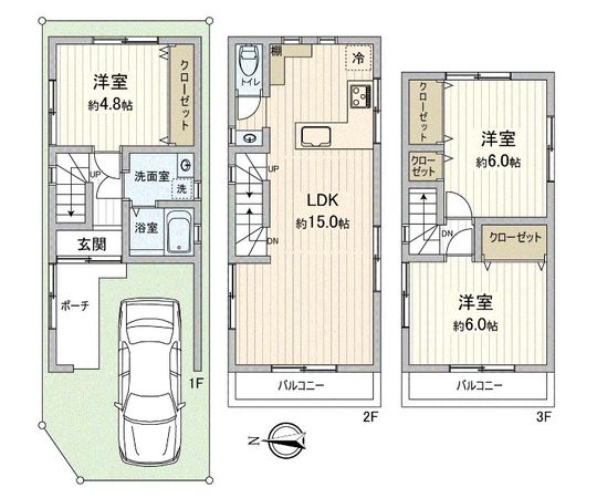 真砂一丁目 戸建 間取図(平面図) 真砂一丁目 戸建 間取図(平面図)