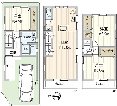 真砂一丁目 戸建 間取図(平面図)