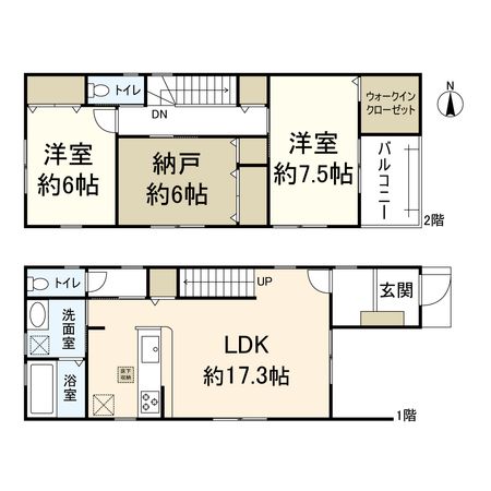 上郡一丁目 新築戸建 間取図(平面図)