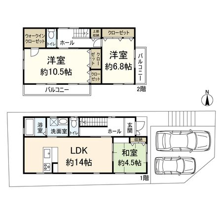 郡三丁目 戸建 間取図(平面図) 郡三丁目 戸建 間取図(平面図)