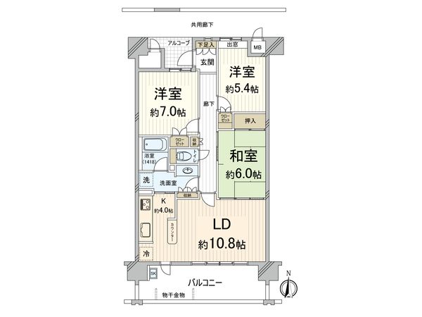 ステイツグラン茨木 ザ・ガーデンA棟 間取図(平面図) ステイツグラン茨木 ザ・ガーデンA棟 間取図(平面図)